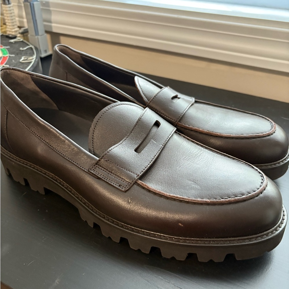 Men's Vince Brown Leather Loafers